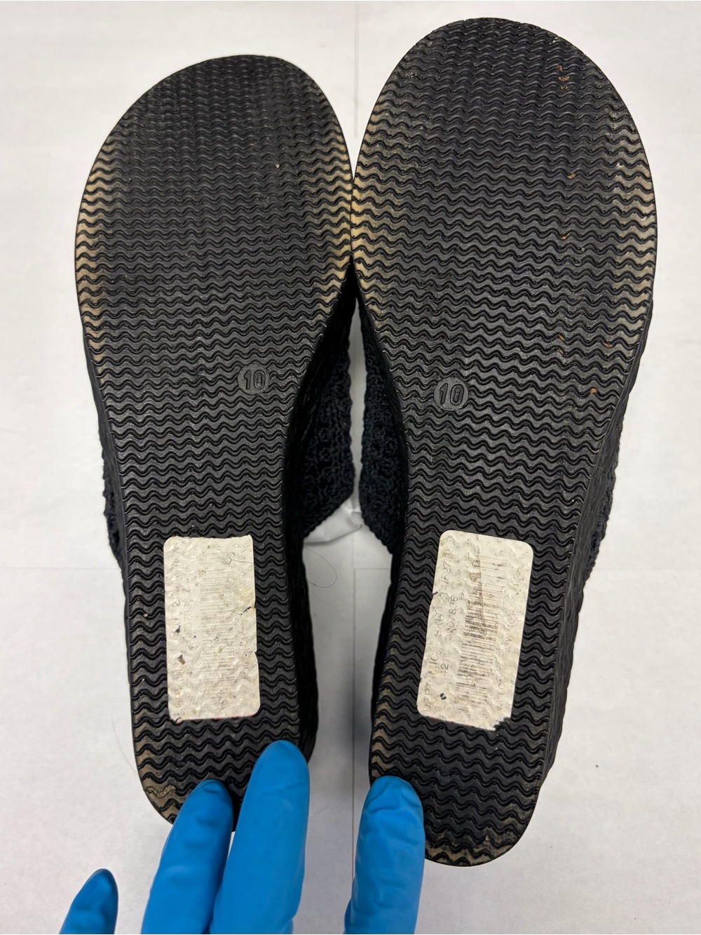 Reba Black Woven Platform Slide Mules - Picture 6 of 6